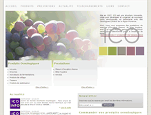Tablet Screenshot of icoenologie.fr